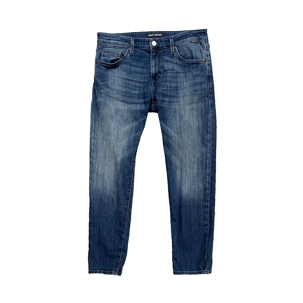 Mavi Jeans Mens 33 Blue Jake Slim Leg Mid Rise Stretch Pockets Denim Medium Wash